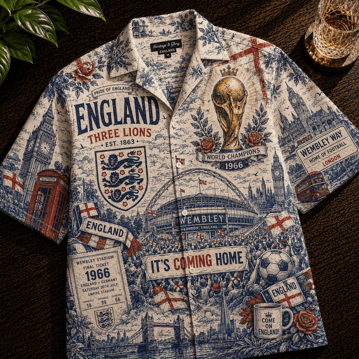PREMIUM ENG HAWAIIAN SHIRT HQH