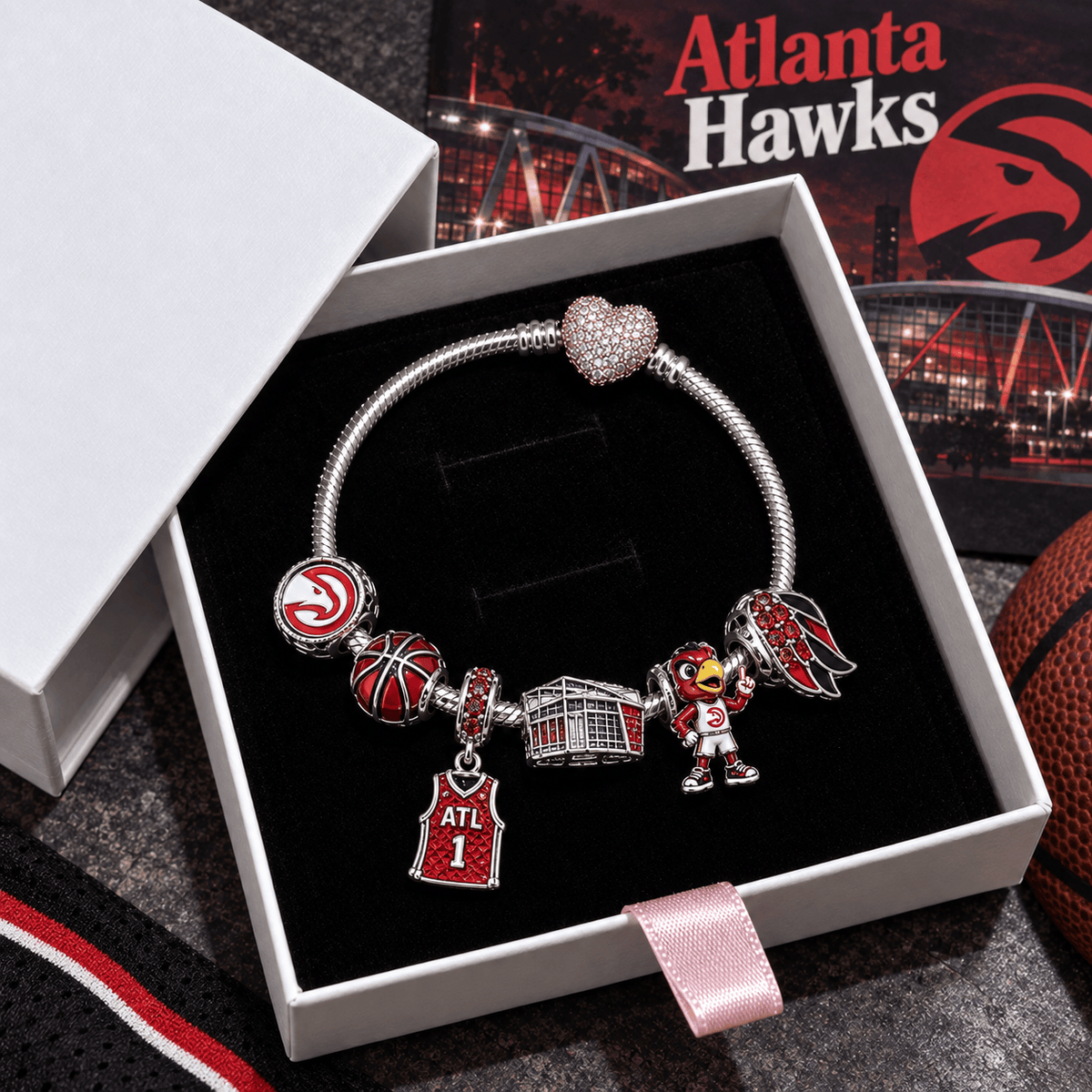 ALH Silver Charm Bracelet Set VTH