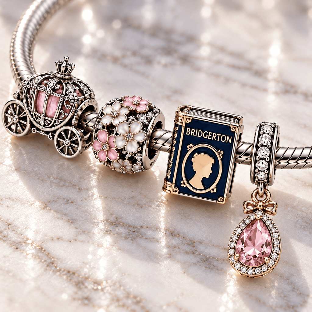 BGT Silver Charm Bracelet Set PTT