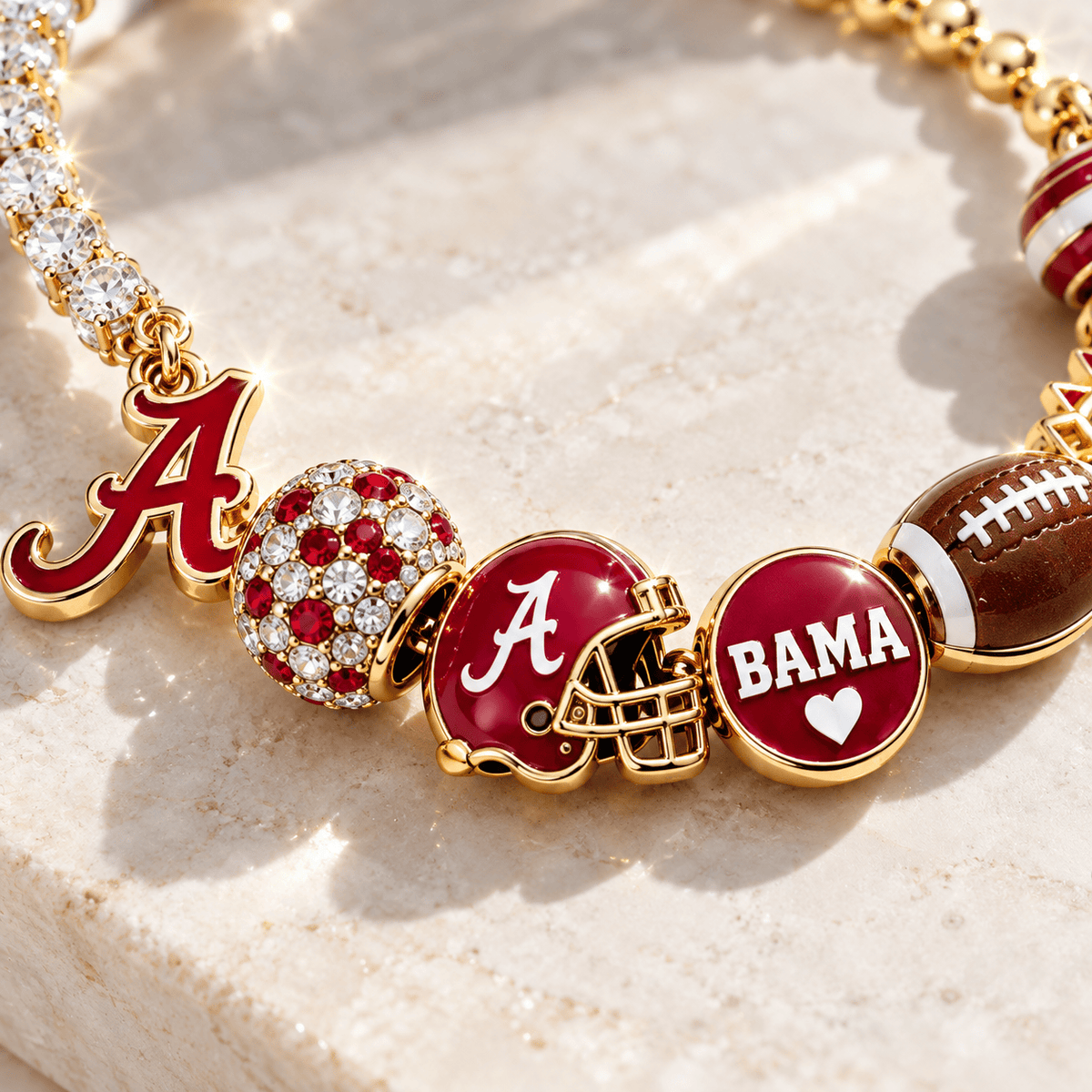 ACT Gold Charm Bracelet Set BMD