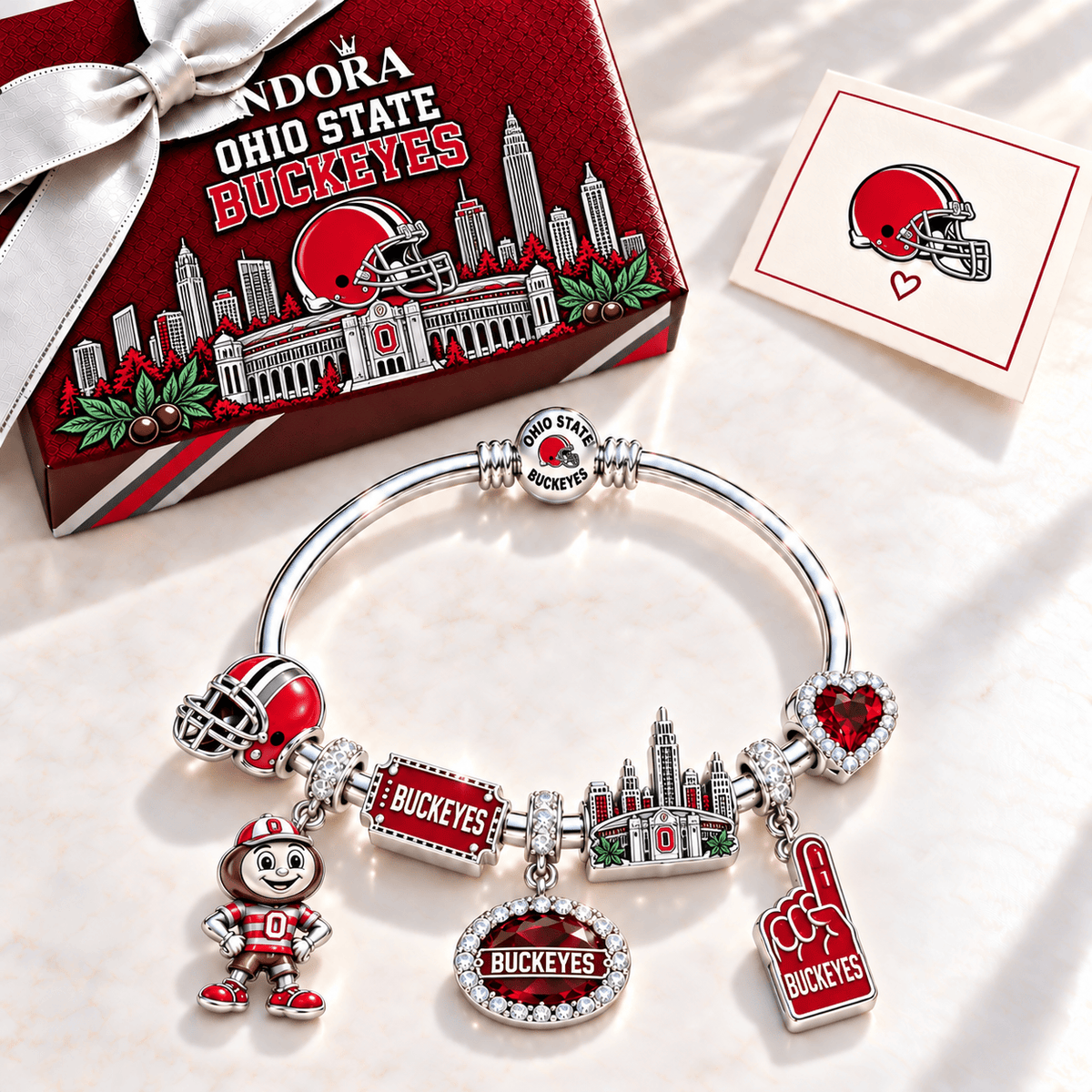 OSB Silver Charm Bracelet Set TMH