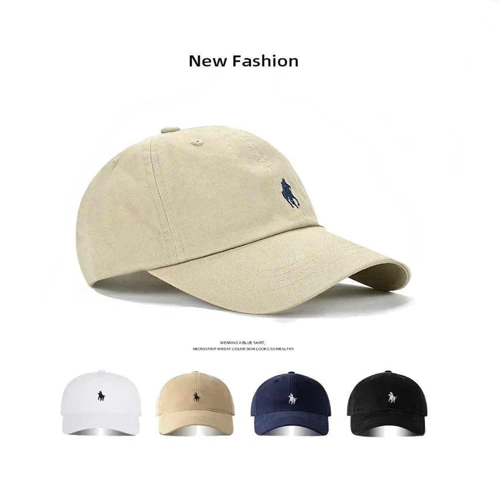 Unisex Baseball Cap Fashion Women's Hats Cotton Dad Polo Embroidery Cap Casual Men's Baseball Caps Soft Breathable Golf Sun Cap